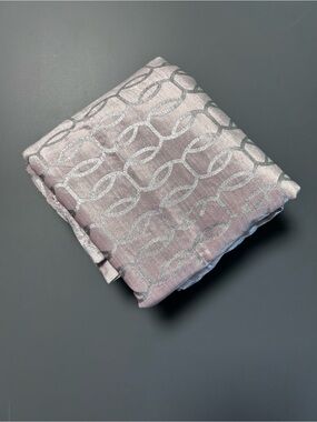 Pottery Barn Baby Crib Skirt Amelia Velvet Bedskirt Metallic Cotton Nursery NWT